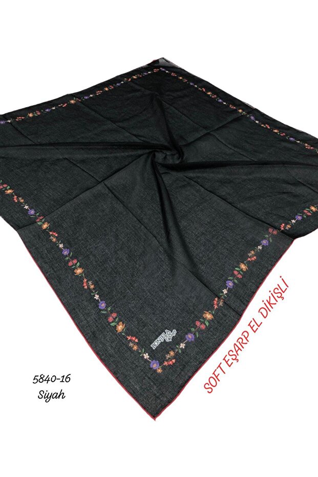 Soft Eşarp El Dikişli - 1