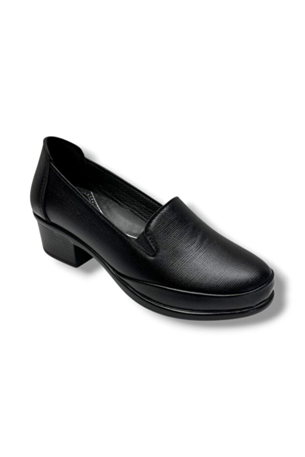 483-26 Printed Leather Low Heel Anatomical Women's Shoes