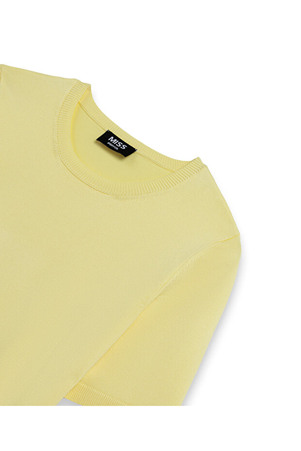 Bisiklet yaka basic triko - 4