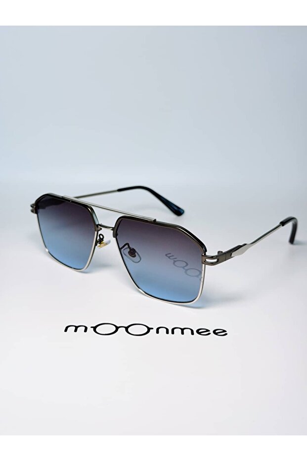 Jak Sunglasses Unisex Geometric Black Clear Glass Sunglasses