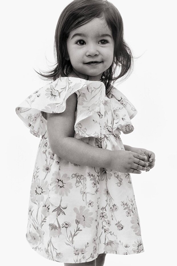 Farbalalı Elbise - 3