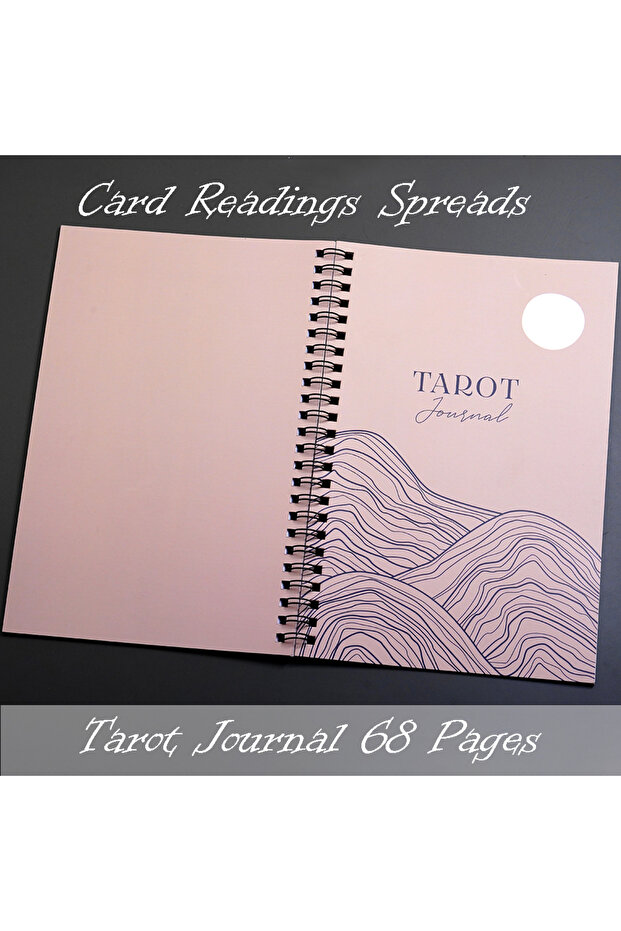 Light Grey Tarot Journal 68 Pages Card Readings Spreads Major Arcana Cards Study Sheet Tarot Reading