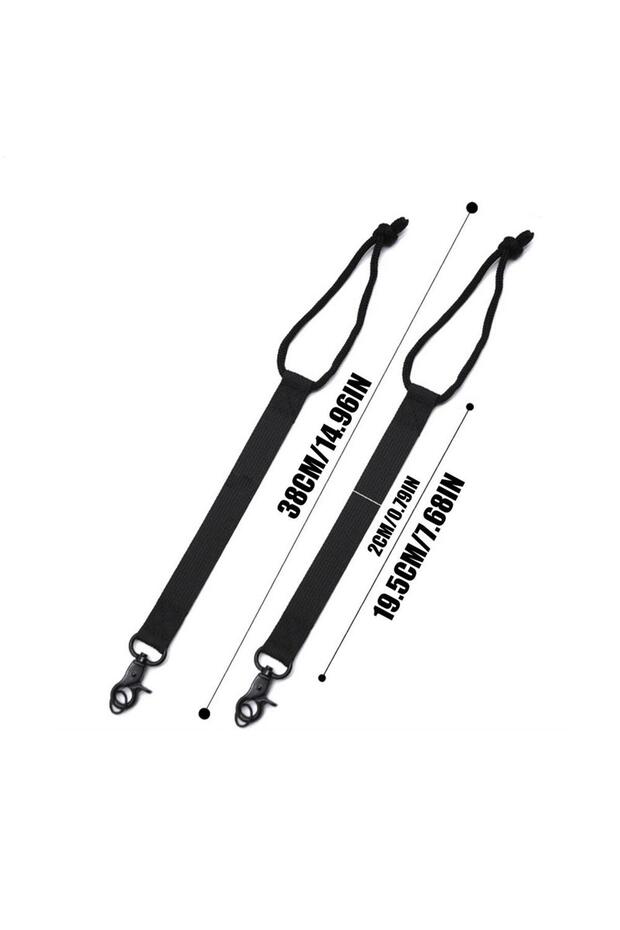 A 2pcs Ski Snowboard Leashes Safety Cord with Buckle Replacement Anti Loss Security Strap for Snowb.