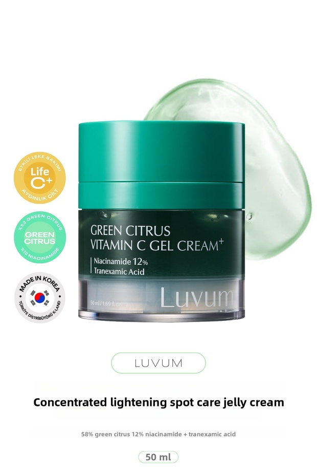 Niacinamide Tranexamic Acid Effective Blemish and Brightening Green Citrus Vitamin C Gel Cream+