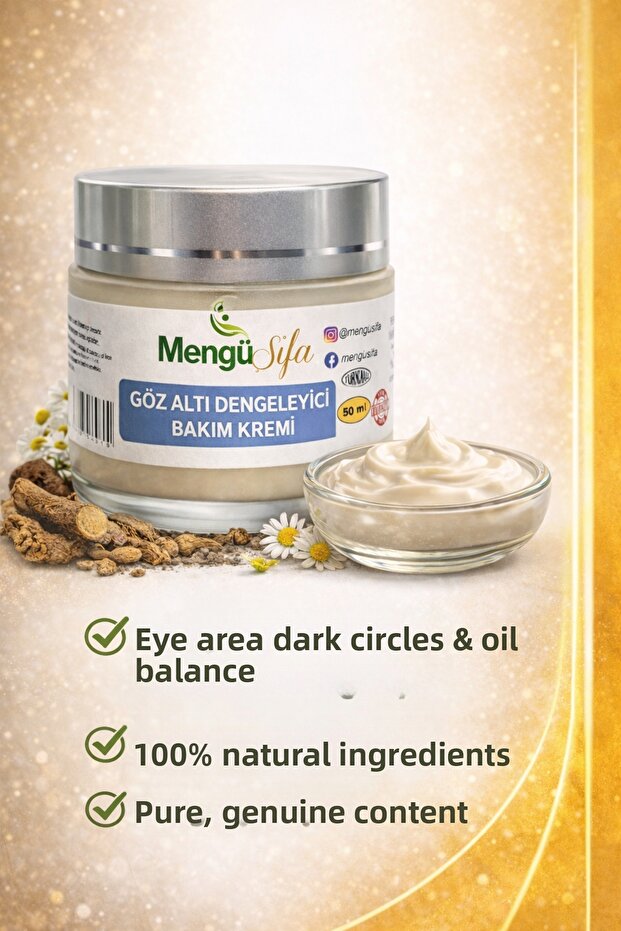 Under-Eye (Dark Circles and Oily Skin) Balancing Care Cream 50ml Moisturizing Cream for All Skin Types