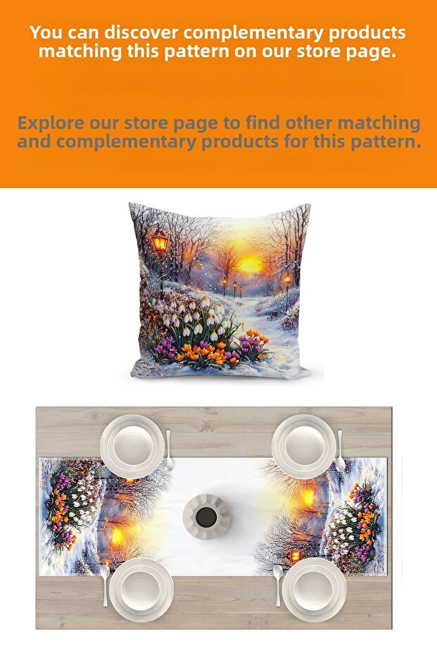 Spring Series 140X40 cm Digital Printed Runner (Spring Easter Easter) - 3