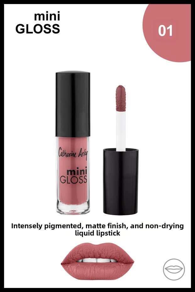 Mini Lipgloss No:01 Mini Lipgloss Lipstick No:01