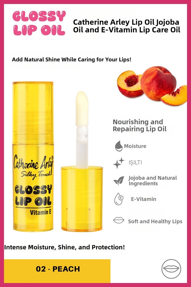 Glossy Lip Oil Lip Care Oil Peach
