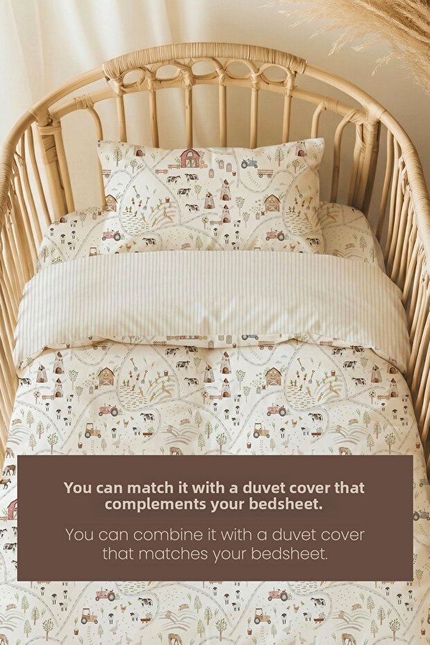 Single Elastic Sheet Set - Farmstead Map - 5