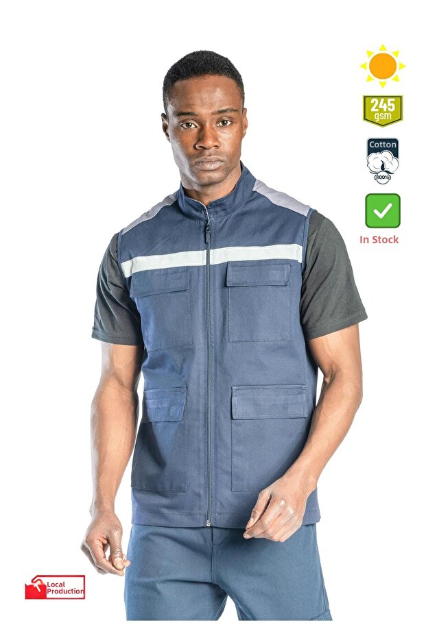 Safesawa Oscarthin Summer Vest Navy Blue 2121