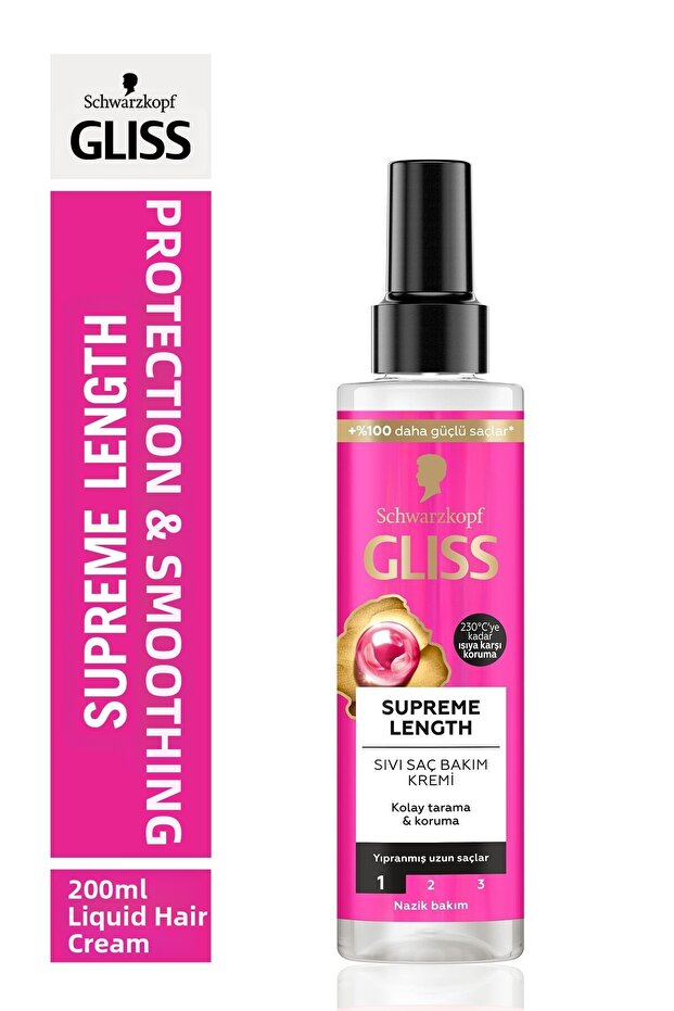 Schwarzkopf Gliss Supreme Length Liquid Hair Care Cream 200 ml