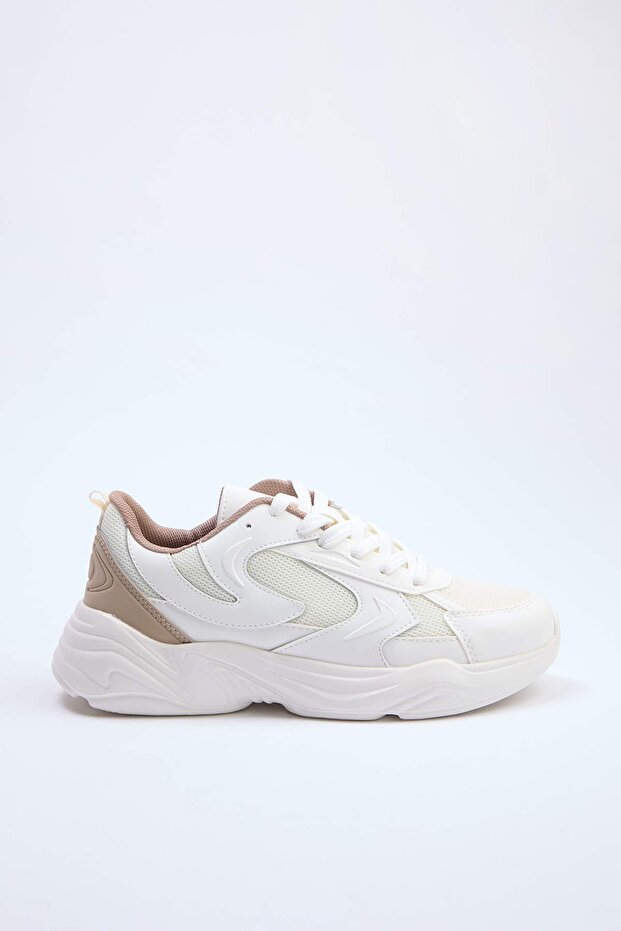 Bej Kadın Sneaker TAKSS26SN00009 - 4