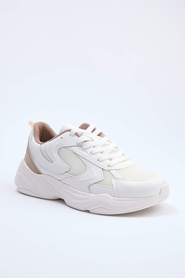 Bej Kadın Sneaker TAKSS26SN00009 - 1