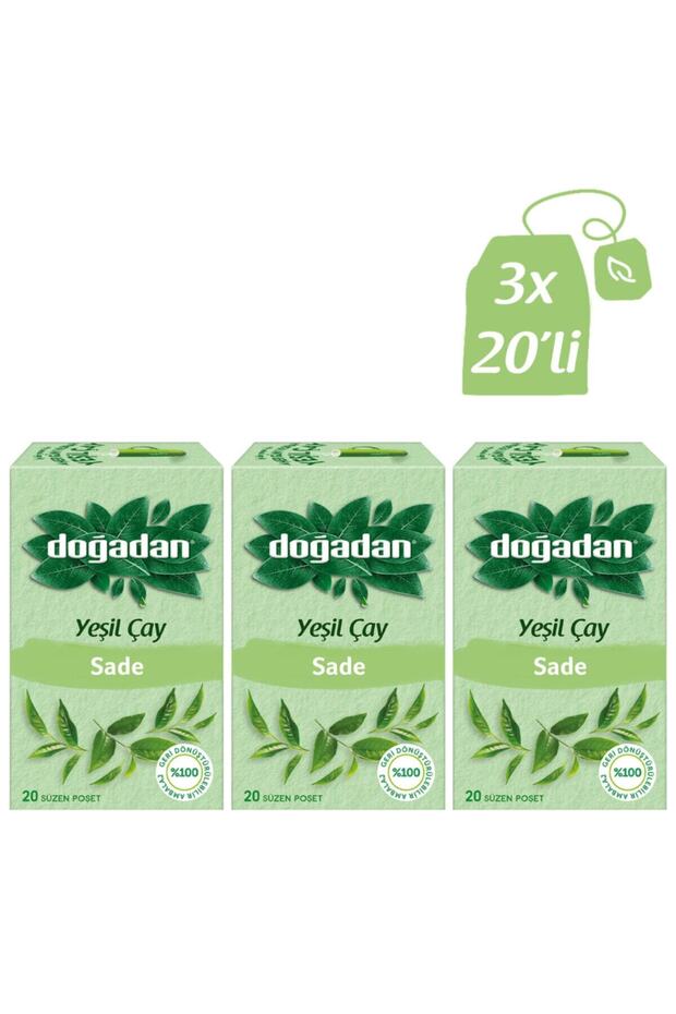 شاي أخضر بالليمون 20 × 3