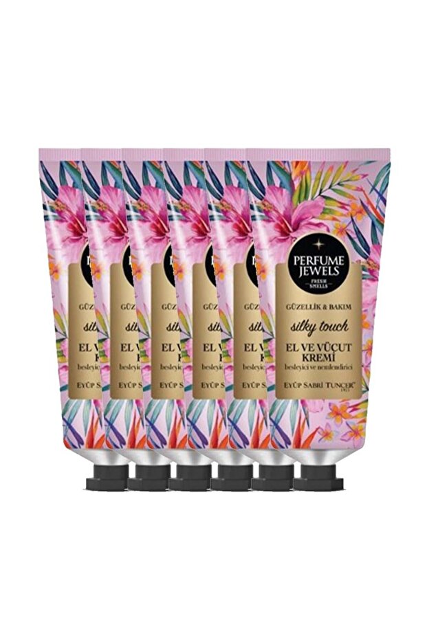 Pj Hand and Body Cream Silky Touch 50 ml Tube X 6