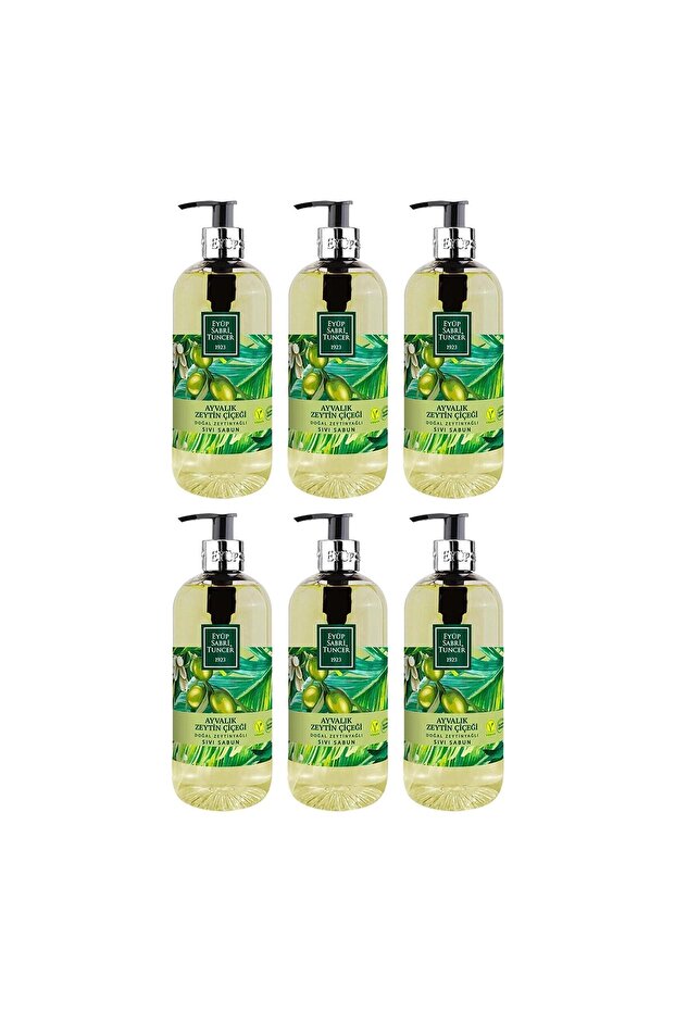 Natural Olive Oil Liquid Soap Ayvalık Olive Blossom 500 ml X 6 Pieces