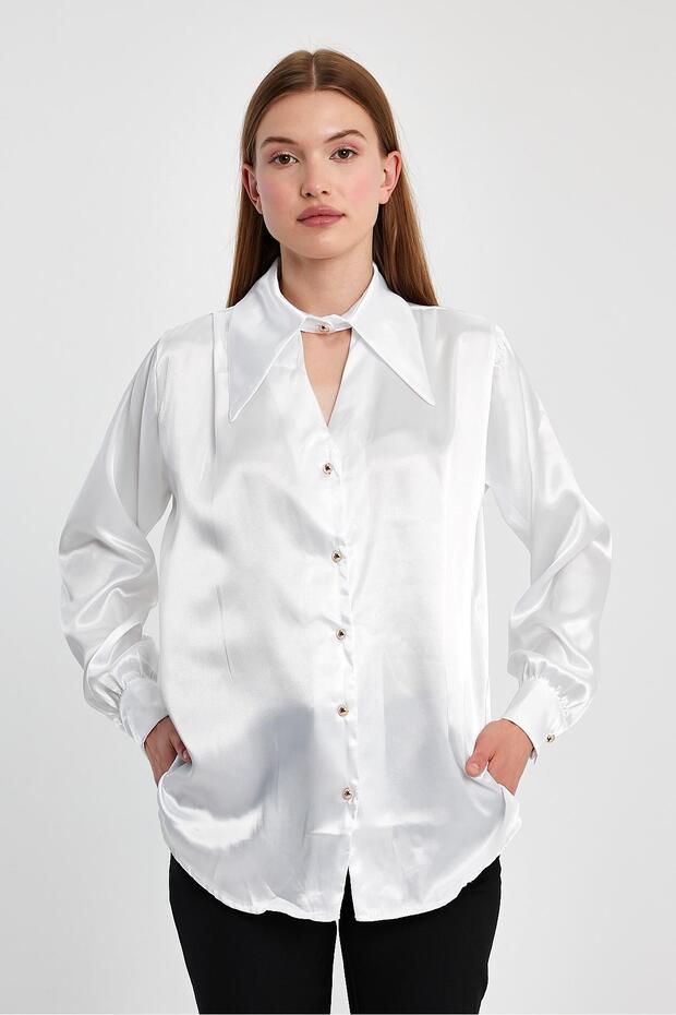 Saten Klasik Gömlek - 3