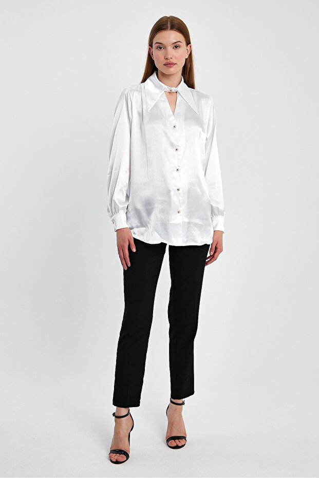 Saten Klasik Gömlek - 1