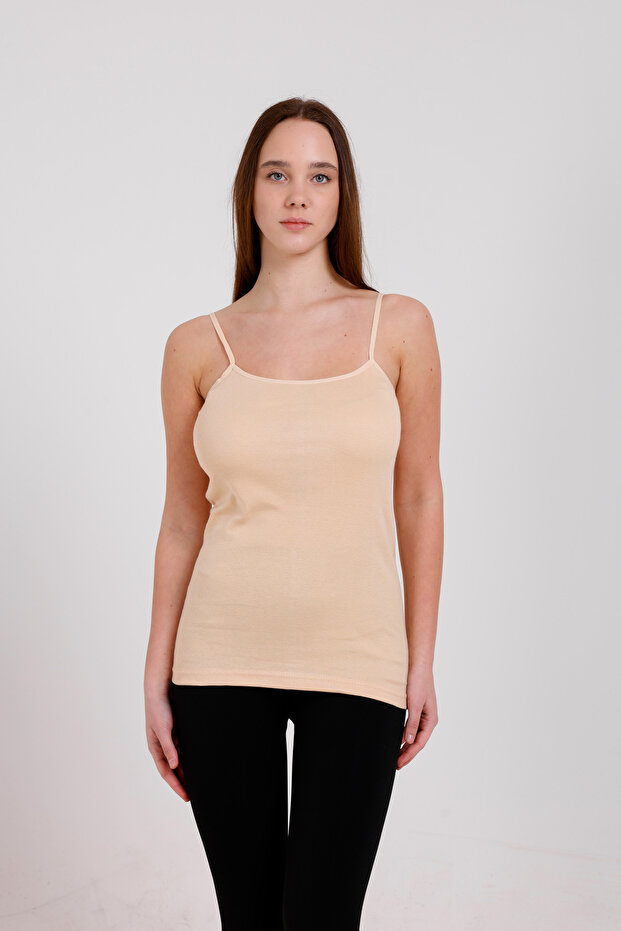 3'lü Basic Pamuk Ip Askı Atlet - 6