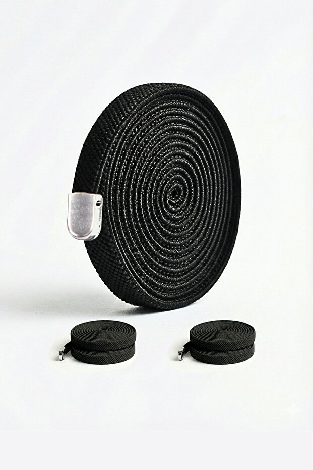 120 cm Metal Clip-On Elastic Laces | 2 Pairs
