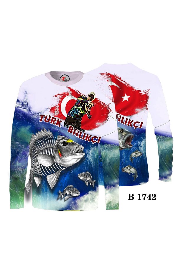 Our Sports T-Shirt Model with Special Flag Figure of Fish Avina.