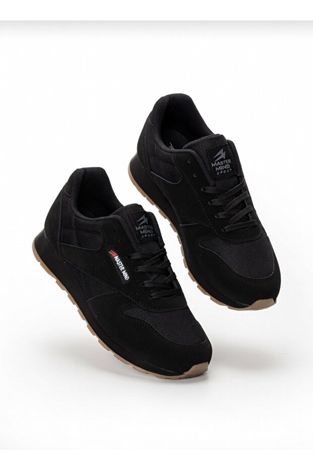 Men's Black and Brown Casual Orthopedic Flexible Breathable Comfortable Soft Sole Sneaker Sports Shoes