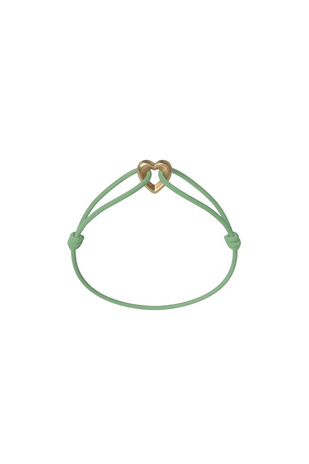 Golden Heart Cord Bracelet