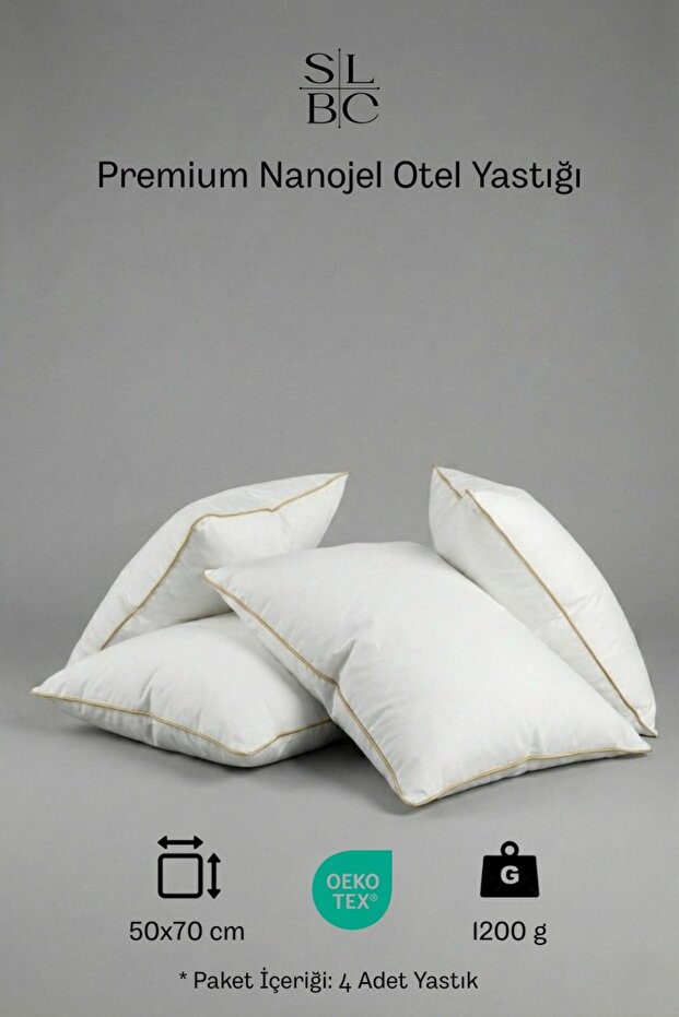 4 Pack Premium Nano Gel Hotel Pillow