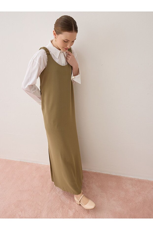 Rochie Hijab - Kaki - - 2