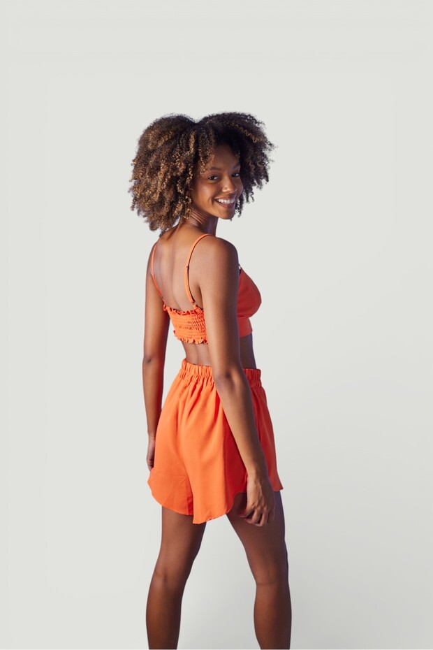 Leti Şort Turuncu - 3