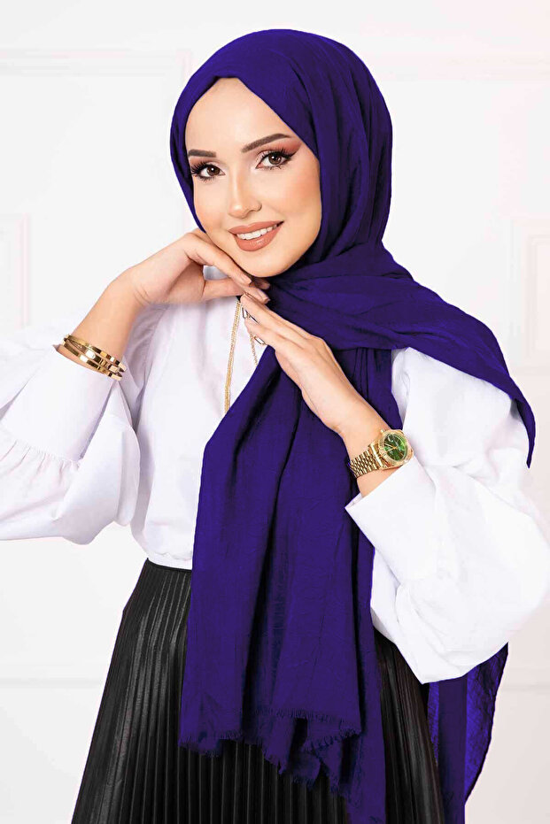 Bamboo Shawl Cobalt Blue