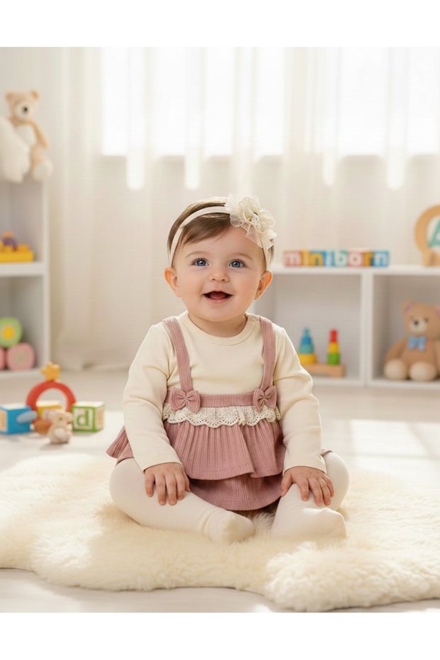 Cotton Embroidered Chic Baby Girl Body Dress