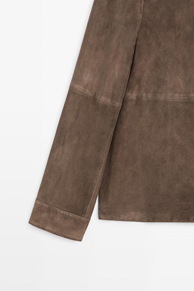 Suede overshirt - 7