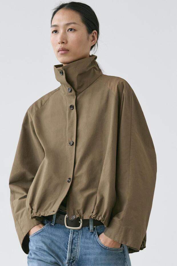 Dik yaka bomber ceket - 2