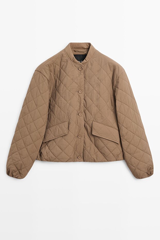 Short down bomber jacket - 5