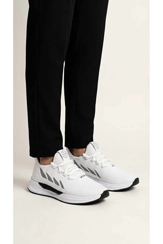 W WİPPER Ultra Hafif Triko Sneaker - Nefes Alan Ortopedik Poli Taban Büyük Numara Yazlık Spor Ayakkabı