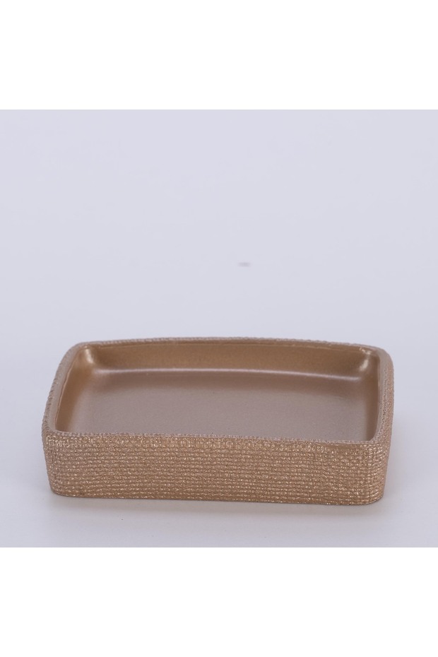 Linen Solid Soap Dish Mink - 1