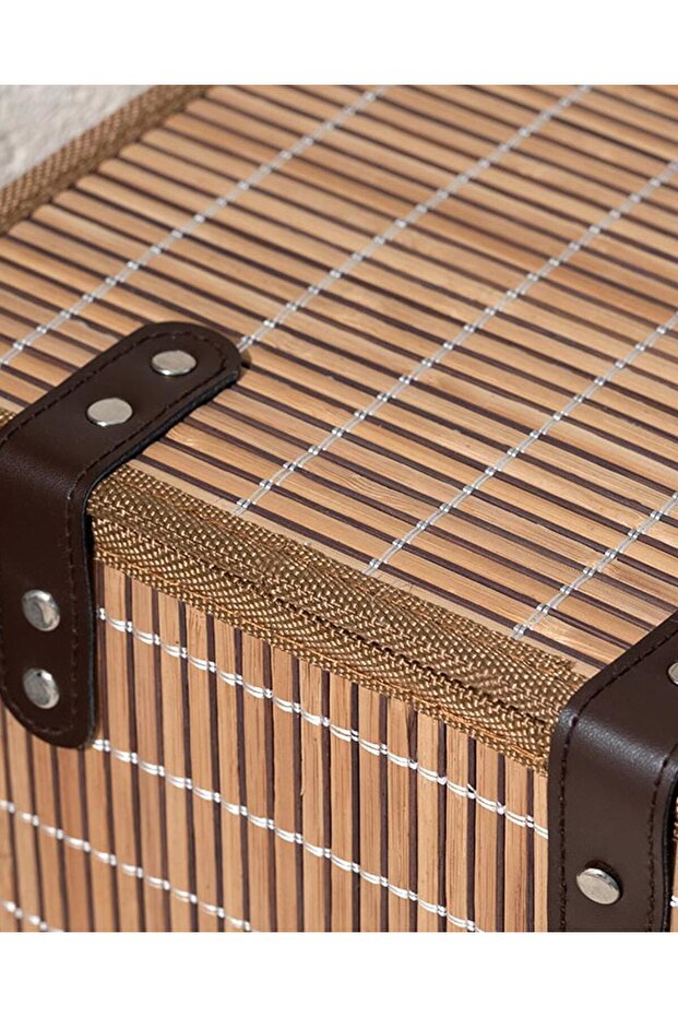 Hardwood Bambu Saklama Kutusu 28X20X18 cm Kahve - 4