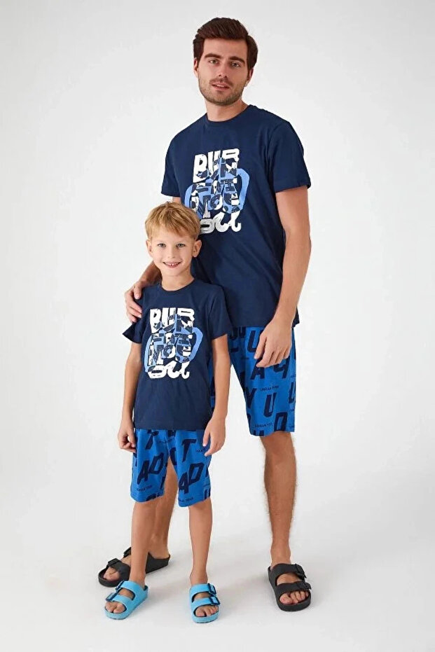 BABA OĞUL BERMUDA TAKIM - LACİVERT - 5