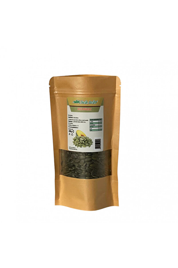 Raw pumpkin seed 200g – 100%, salt-free – resealable SmartZip packaging - 1