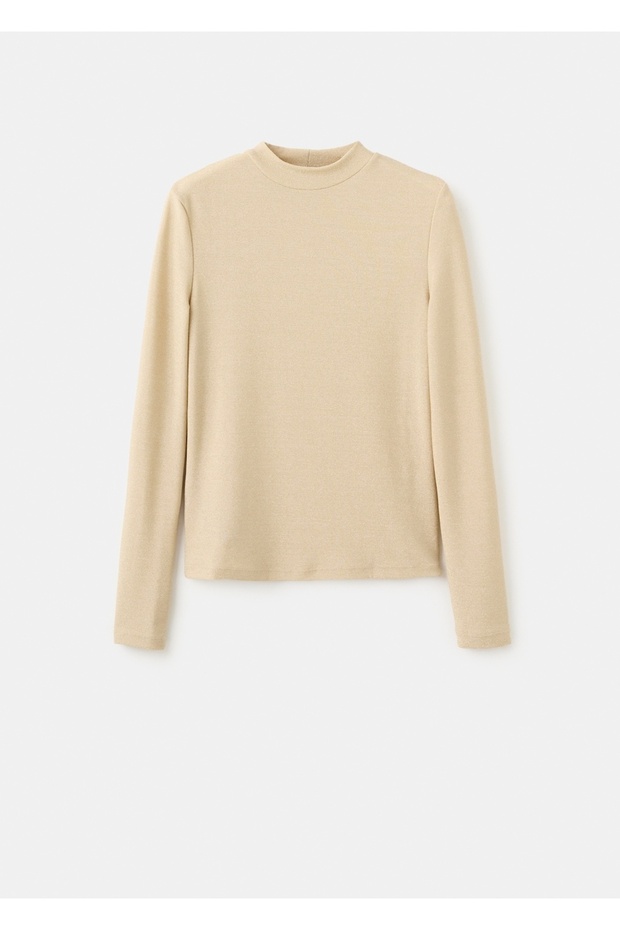 Perkins yakalı simli tişört - 3