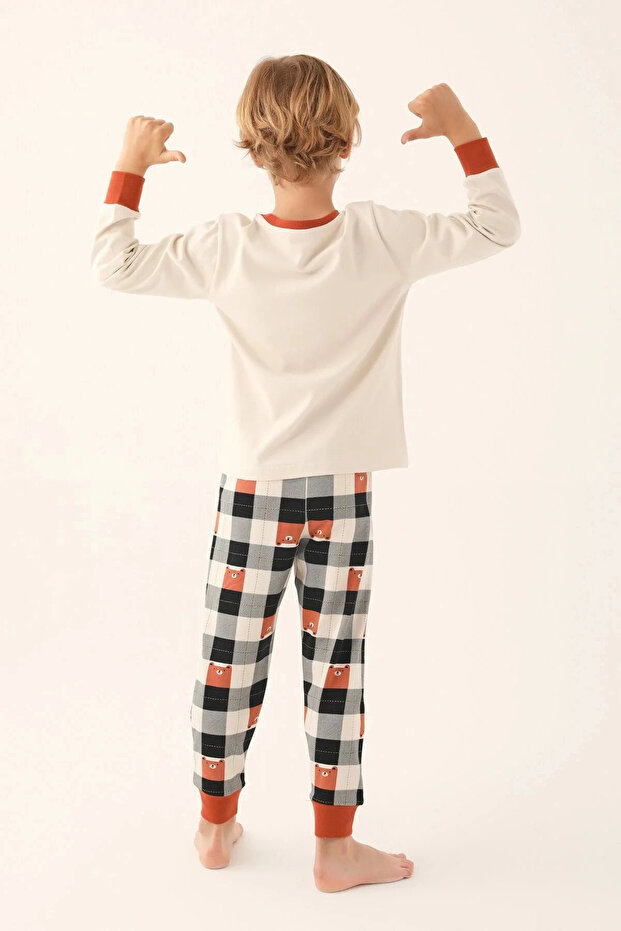 مجموعة الأب والابن المزدوجة - بيج - 4