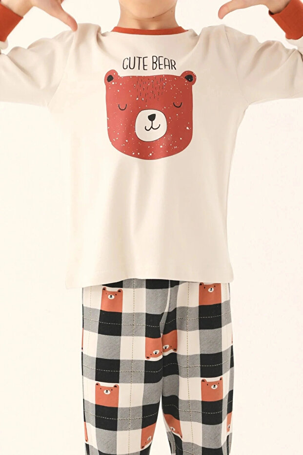 مجموعة الأب والابن المزدوجة - بيج - 3