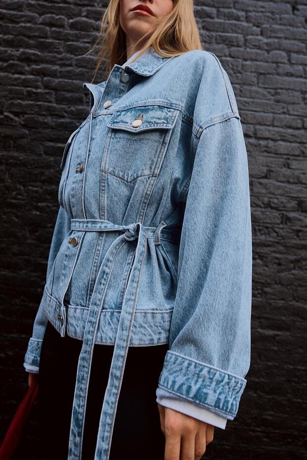 Oversize denim ceket - 3