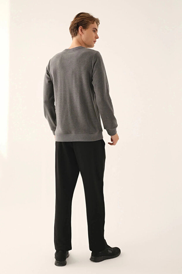 طقم رجالي مكون من قطعتين - أنثراسايت - 5