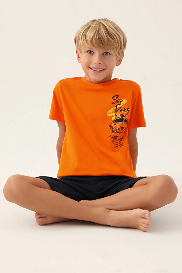 OTAC SIN BERMUDA SET - NARANČAST - 4