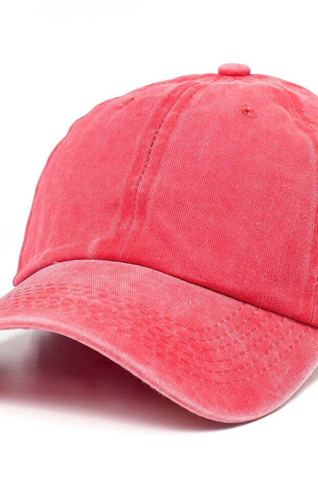 Red Washable Cap - 7