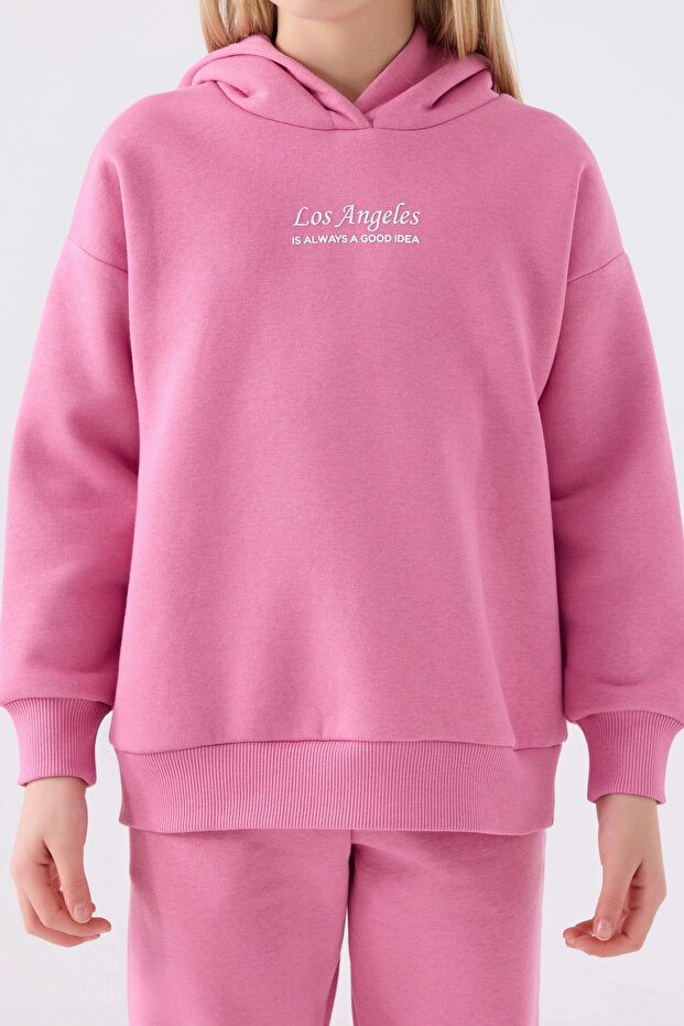 Devojčički roze trenerka set - 4