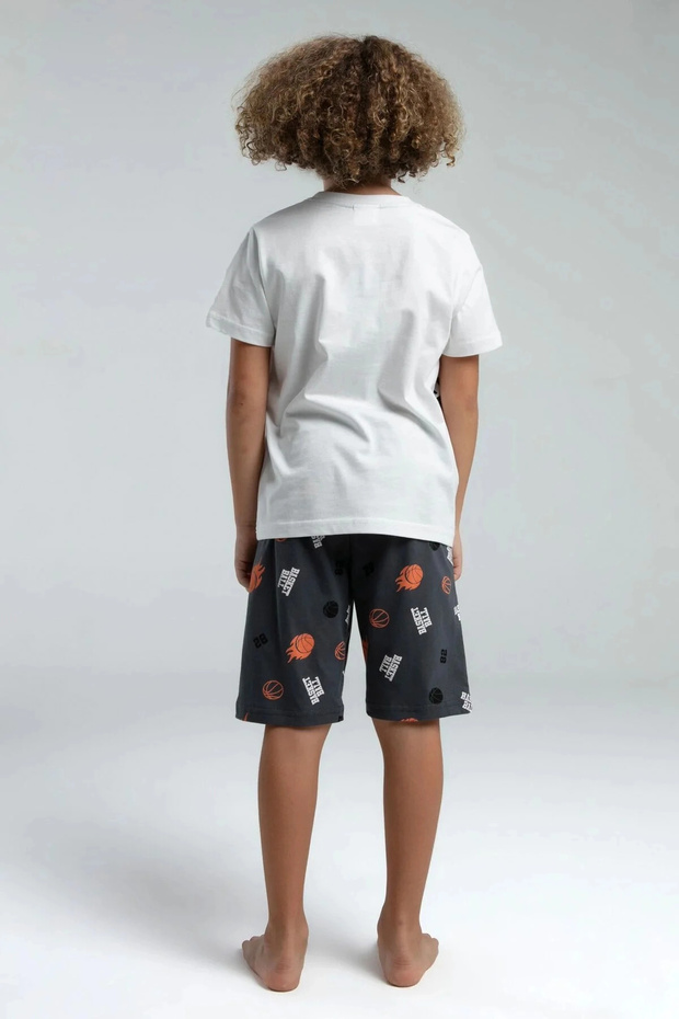 DEČAČKI BERMUDSKI SET - Beli - 4