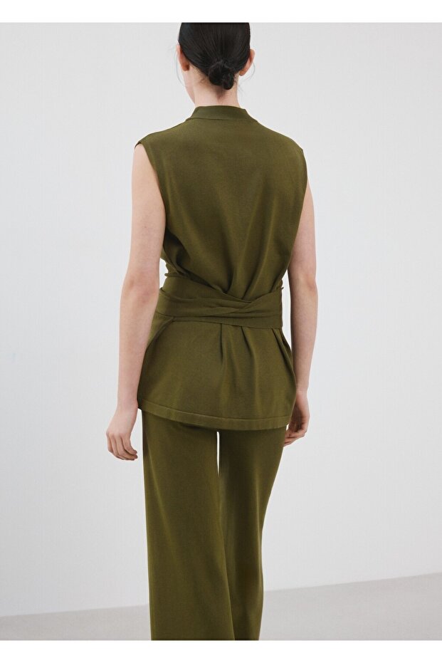 Knitted belt vest - 4